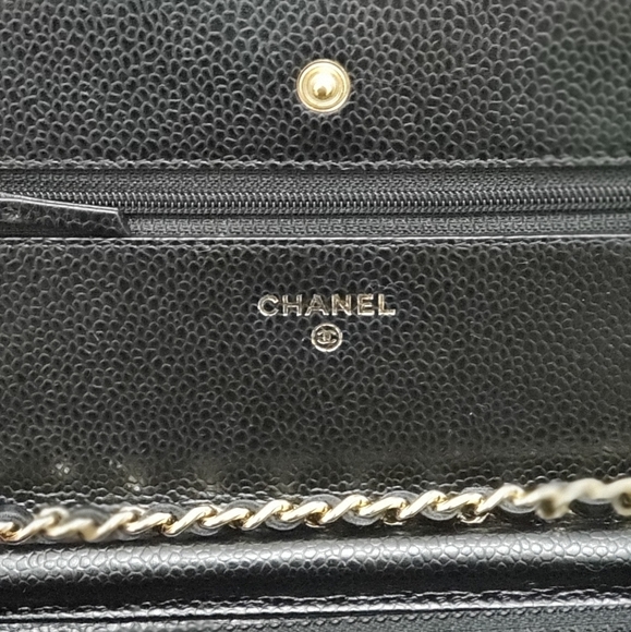***SOLD***100% Authentic Chanel Caviar Black GHW WOC - Picture 8 of 13